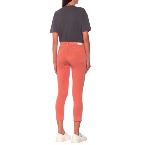 AG Jeans Prima Sateen Mid-Rise Crop Pants - Picture 2 of 11